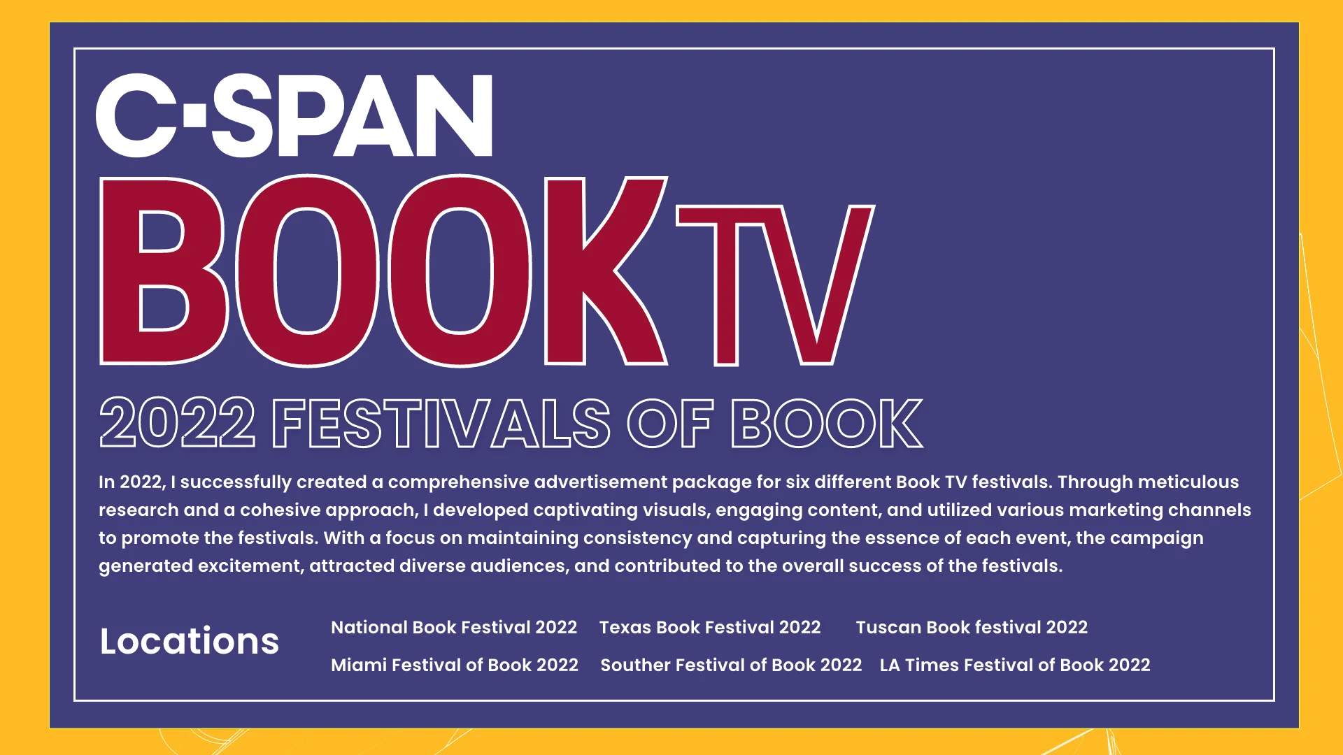 C-SPAN BOOK TV Festivals 2022 — collection cover